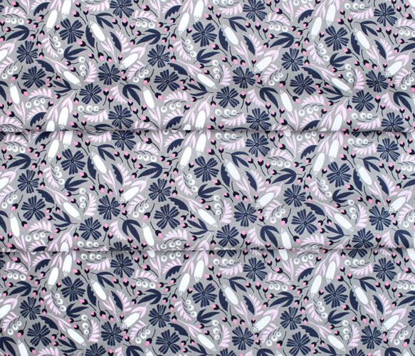 カットクロス Felicity Fabrics Alpine Meadow in Bluebell 610031 6枚目の画像