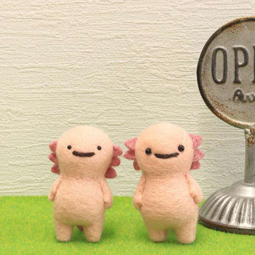 羊毛フェルト ウーパールーパー | morin工房ー羊毛フェルト人形作家