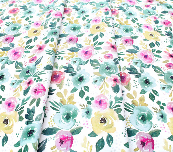 カットクロス Felicity Fabrics Nightfall Floral in Afternoon 610111 4枚目の画像