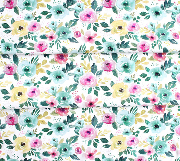 カットクロス Felicity Fabrics Nightfall Floral in Afternoon 610111 6枚目の画像