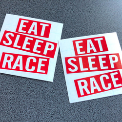 USDM JDM EAT SLEEP RACE ミニサイズ ステッカー アメ車 US【カラー選択可】 送料無料♪ 2枚目の画像