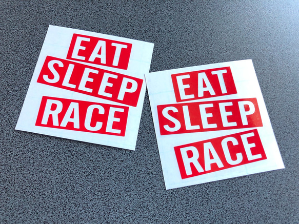 USDM JDM EAT SLEEP RACE ミニサイズ ステッカー アメ車 US【カラー選択可】 送料無料♪ 2枚目の画像