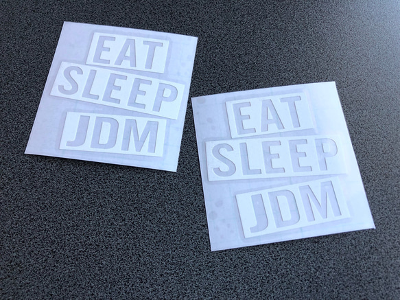 USDM JDM EAT SLEEP JDM ミニサイズ ステッカー アメ車 US【カラー選択可】 送料無料♪ 3枚目の画像