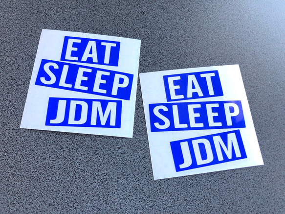 USDM JDM EAT SLEEP JDM ミニサイズ ステッカー アメ車 US【カラー選択可】 送料無料♪ 4枚目の画像