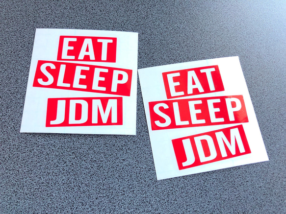 USDM JDM EAT SLEEP JDM ミニサイズ ステッカー アメ車 US【カラー選択可】 送料無料♪ 2枚目の画像