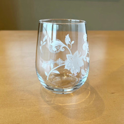ガラスのティーポット&タンブラー2個セット　シノワズリ　双喜紋入り 5枚目の画像