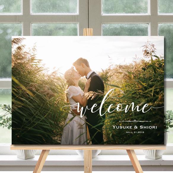 【送料無料✨最短3日発送】お好きなお写真で叶える高品質ウェルカムボード♪データもプレゼント　 パネル　キャンバス　結婚式 14枚目の画像