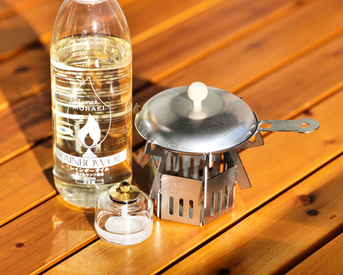 卓上で使えるオイルランプ「can+roⅡ＆Oil Lamp GEAR Set」 キャンドル