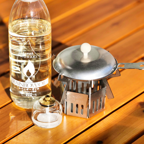 卓上で使えるオイルランプ「can+roⅡ＆Oil Lamp GEAR Set」 キャンドル