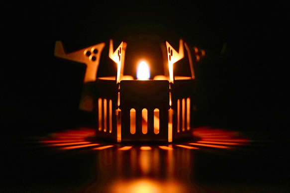 卓上で使えるオイルランプ「can+roⅡ＆Oil Lamp GEAR Set」 6枚目の画像
