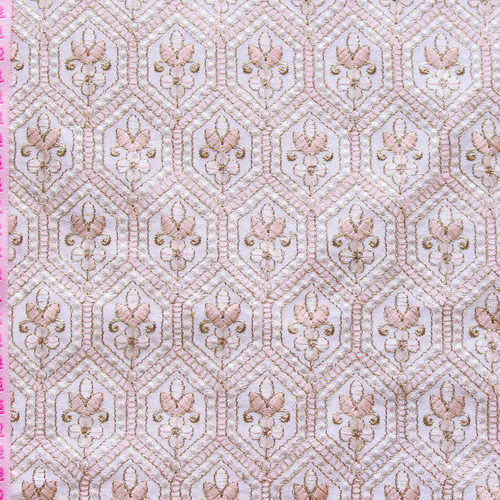 刺繍生地 No.5 シルク刺繍生地 レース/インド刺繍リボン/刺繍
