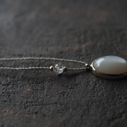 moonstone brass necklace (oodemari) 11枚目の画像