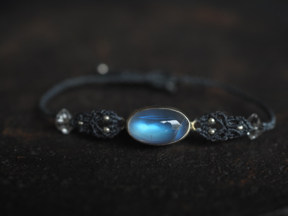 peristerite silver bracelet (kannu) 2枚目の画像