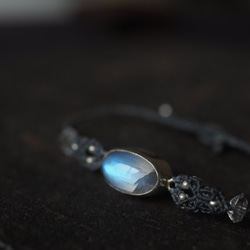 peristerite silver bracelet (kannu) 3枚目の画像