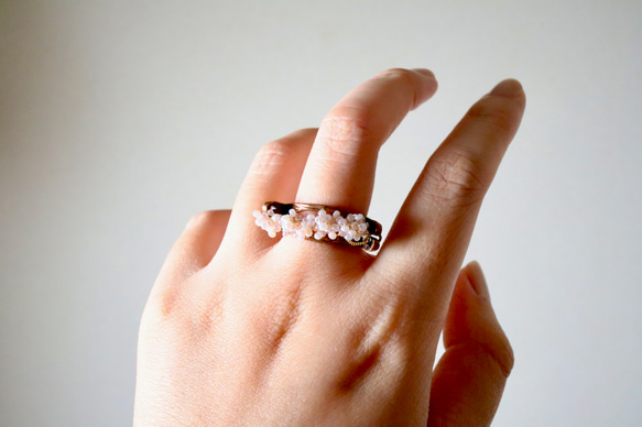 vintage shower ring French Pink 6枚目の画像