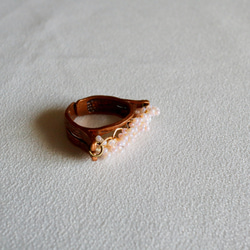 vintage shower ring French Pink 9枚目の画像