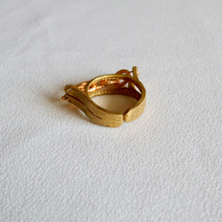 vintage chain ring French yellow 6枚目の画像