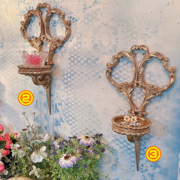 ☆ヴィンテージ風キャンドルホルダーランタン エレガント