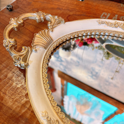 アンティークな部屋  おしゃれな鏡 一面鏡 ⑯  ウォールミラー 取手付き 7枚目の画像