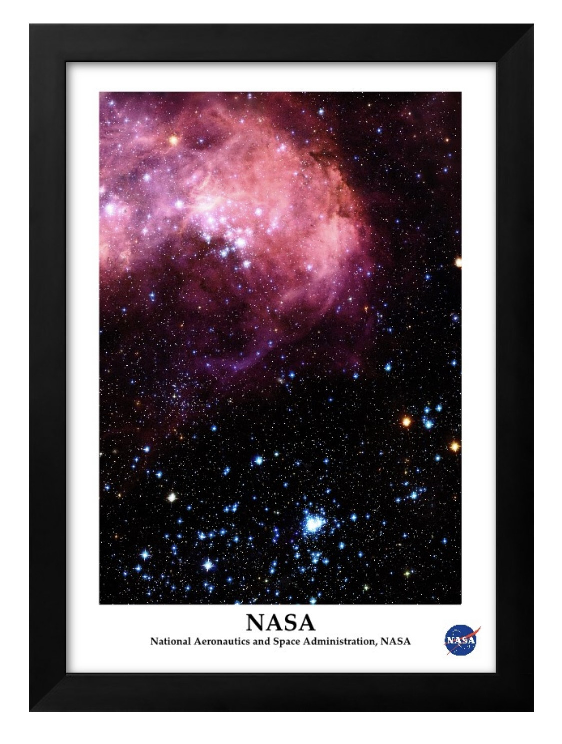 花火と、宇宙「オリジナルイラスト絵画」A4サイズ