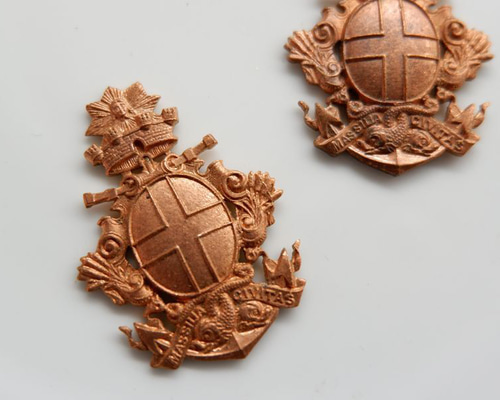 フランス　ヴィンテージ　プレート　エンブレム2個 フランス ヴィンテージ プレート エンブレム2個セット フランス製