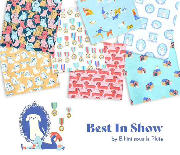 カットクロス Paintbrush Studio Fabrics Best in Show Dog Huts 7枚目の画像