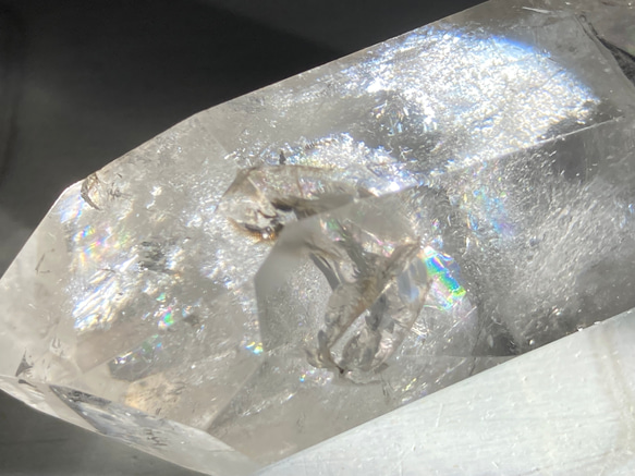 レインボークォーツ✨　クリスタル　水晶　ダブルポイント　エンジェルブレッシング 3枚目の画像