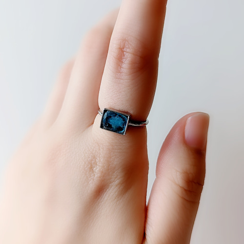 【海外 正規品】 インディゴブルーカイヤナイト カイヤナイトリング リング アクセサリー