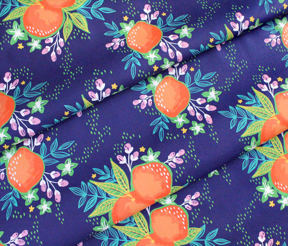 カットクロス Paintbrush Studio Fabrics Citrus House Grove Bouquet 5枚目の画像