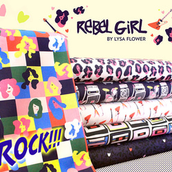 カットクロス Paintbrush Studio Fabrics Rebel Girl Heartbreaker 7枚目の画像