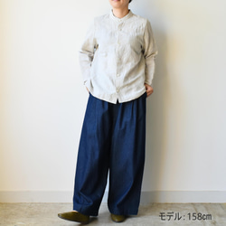 Kiryu 編織 A 字襯衫 [SOL253S] 棉麻材質營造出涼爽感 第8張的照片