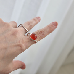 [petit tomatoes風味のcarnelian]ring 4枚目の画像