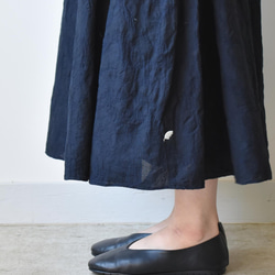 綿麻素材が清涼感を演出する桐生織スカート【SOSK253S】 5枚目の画像