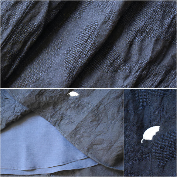 綿麻素材が清涼感を演出する桐生織スカート【SOSK253S】 