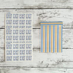 月別インデックスシール／手帳整理に便利／1〜12月×3セット シール