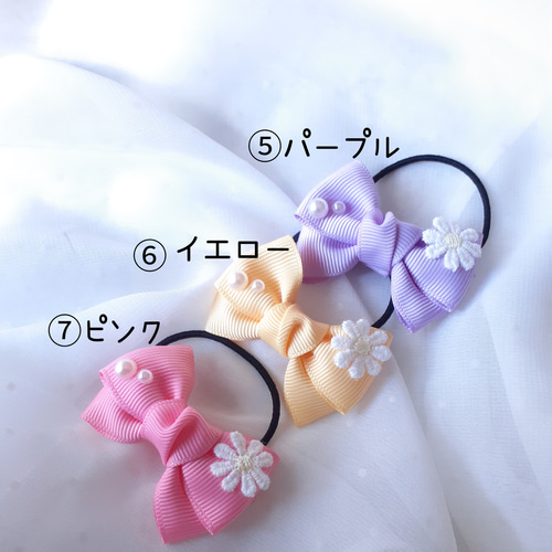 確認ヘアゴムヘアリボン11和風花水風船