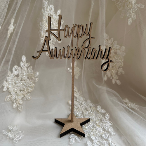 ケーキトッパー Happy Anniversary 周年 記念 結婚記念日 その他