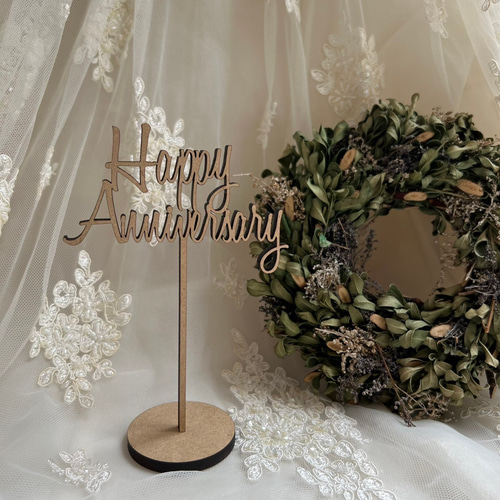 ケーキトッパー Happy Anniversary 周年 記念 結婚記念日 その他