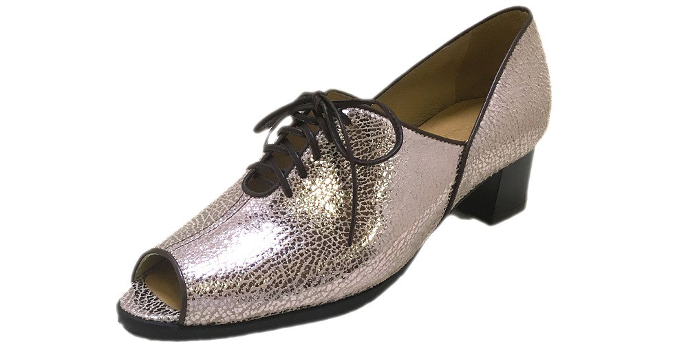 カーフ アンドロメダ オープントゥパンプス PI 21.5cm 現品特別価格