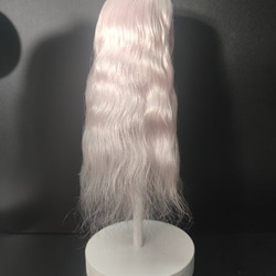 bjd人形 レギュラーヘアバージョン チェリーピンク ミディアムパート 弾性ヘアネット 頭皮のシミュレーション 1/6 2枚目の画像