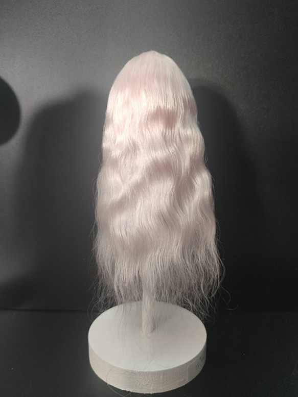 bjd人形 レギュラーヘアバージョン チェリーピンク ミディアムパート 弾性ヘアネット 頭皮のシミュレーション 1/6 4枚目の画像