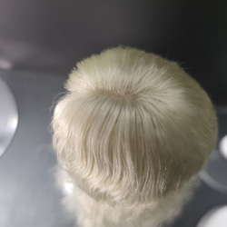 bjd人形 レギュラーヘアバージョン　弾性ヘアネット 頭皮のシミュレーション ライトグリーン髪 1/6 bjdウィッグ 4枚目の画像
