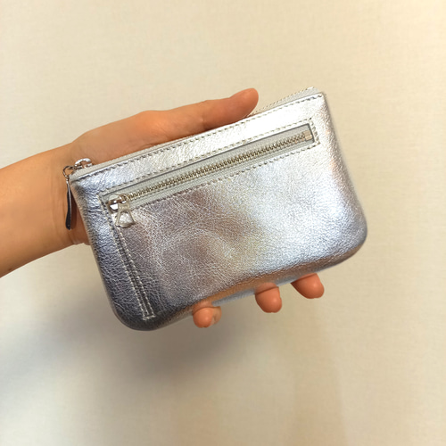 財布・ケース・小物入れ mint お財布にもなる本革ポーチ(アップルグリーン) ミニ財布としても