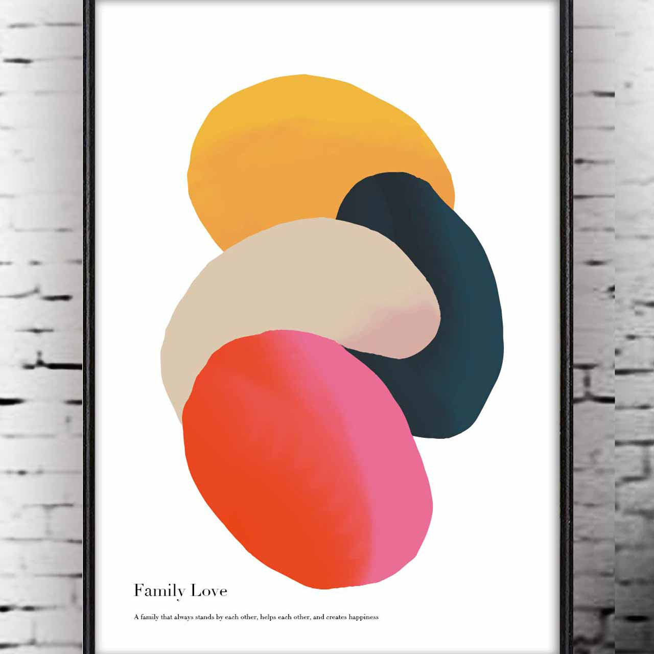 Family Love　イラスト　ポスター　A4 A3 A2 A1　アートポスター　（アート　sei　新着順）　1483