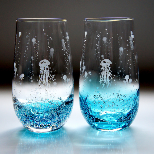 アクアリウムくらげ（泡漂海月） グラス ART空（アートクー） 通販