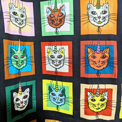 CHIGRACCI「 ニャロハシャツ 」猫柄アロハシャツ 　オリジナルプリント　ユニコーンキャット柄 6枚目の画像