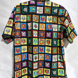 CHIGRACCI「 ニャロハシャツ 」猫柄アロハシャツ 　オリジナルプリント　ユニコーンキャット柄 4枚目の画像