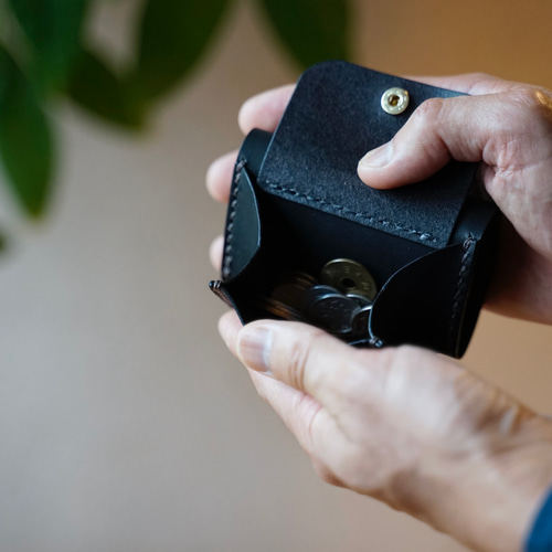 3つ折りコンパクト財布（ブラック） その他ミニ財布・コンパクト財布