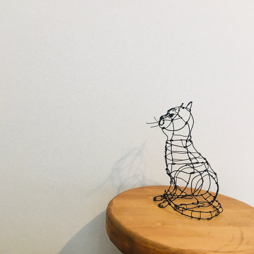 アネモネと猫　フラワーキャット　横顔　ワイヤークラフト　アート ワイヤークラフト ねこシルエット（針金アート」のアイデア 39