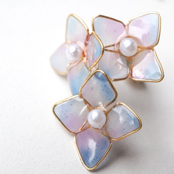 小さなあじさいjewelryピアス/イヤリング 4枚目の画像